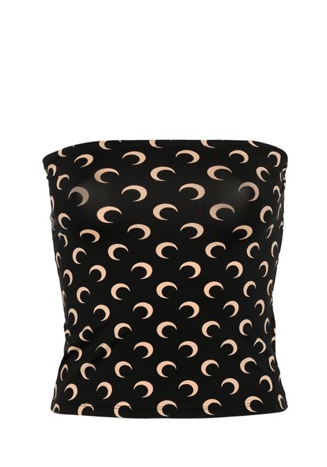 moon tube top woman black MARINE SERRE | WTS011A CJER0001IT99